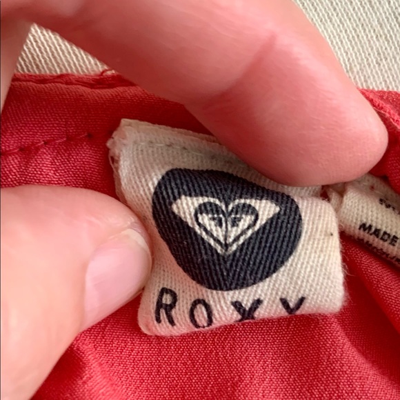 Roxy pleated chiffon tank slip camisole m pink - Picture 2 of 2